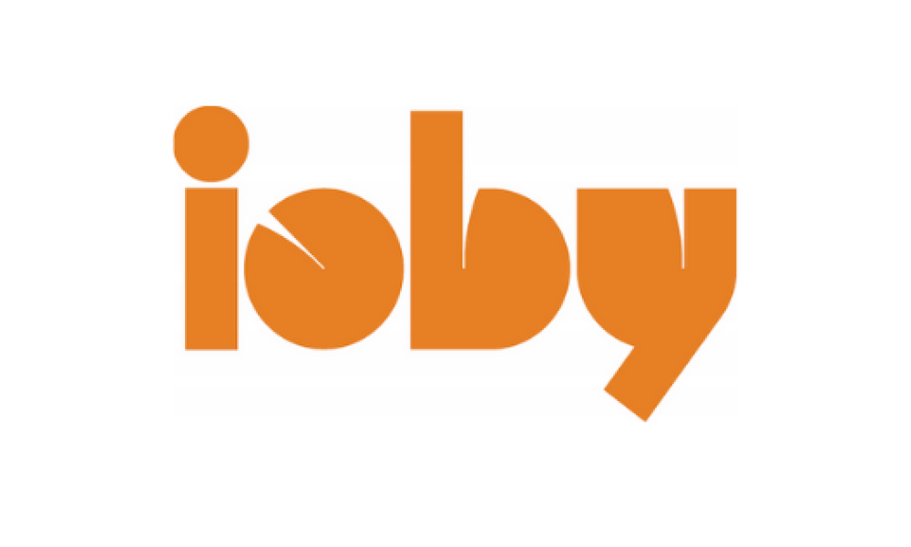 Ioby logo in orange color font