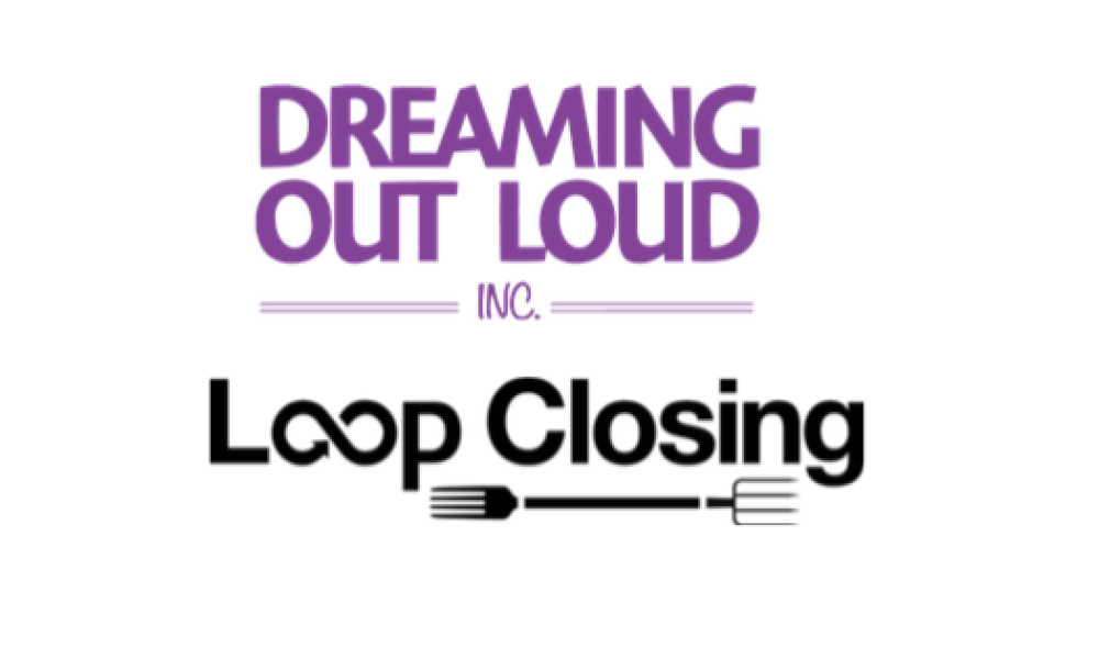 Dreaming Out Loud logo with purple text