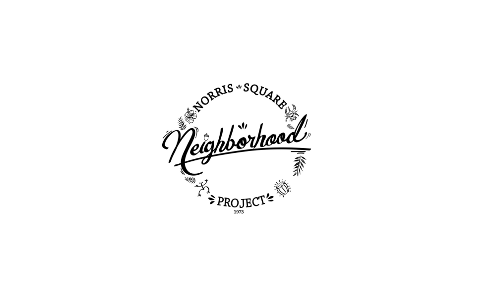 Norris Square Neighborhood Project Logo with black text in a circle and a white background