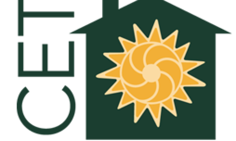 Center for EcoTechnology logo with green text and a yellow and green symbol