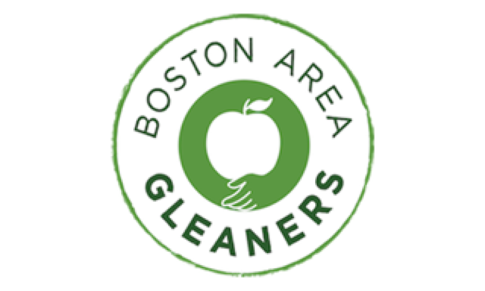 Boston Area Gleaners Logo with a white apple surrounded by green text