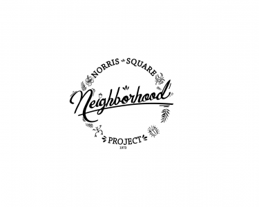 Norris Square Neighborhood Project Logo with black text in a circle and a white background