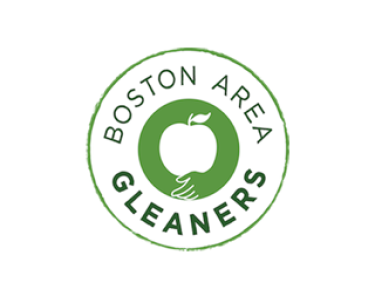 Boston Area Gleaners Logo with a white apple surrounded by green text